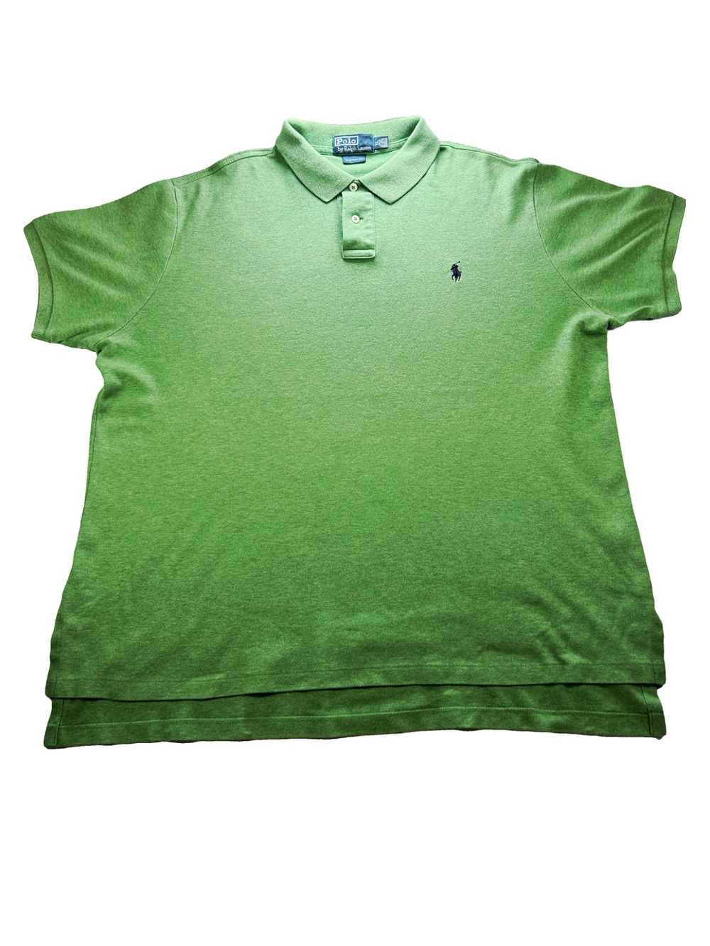 Polo Ralph Lauren Custom Fit Men XL Green Short Sleeve Pony Logo Preppy VTG 90s